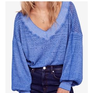 We the Free South Side Thermal Top Blue